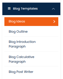 Blog Ideas Option