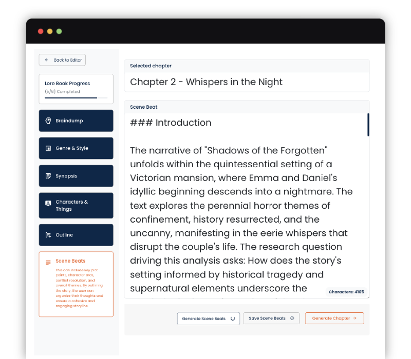 Generate Scene Beats